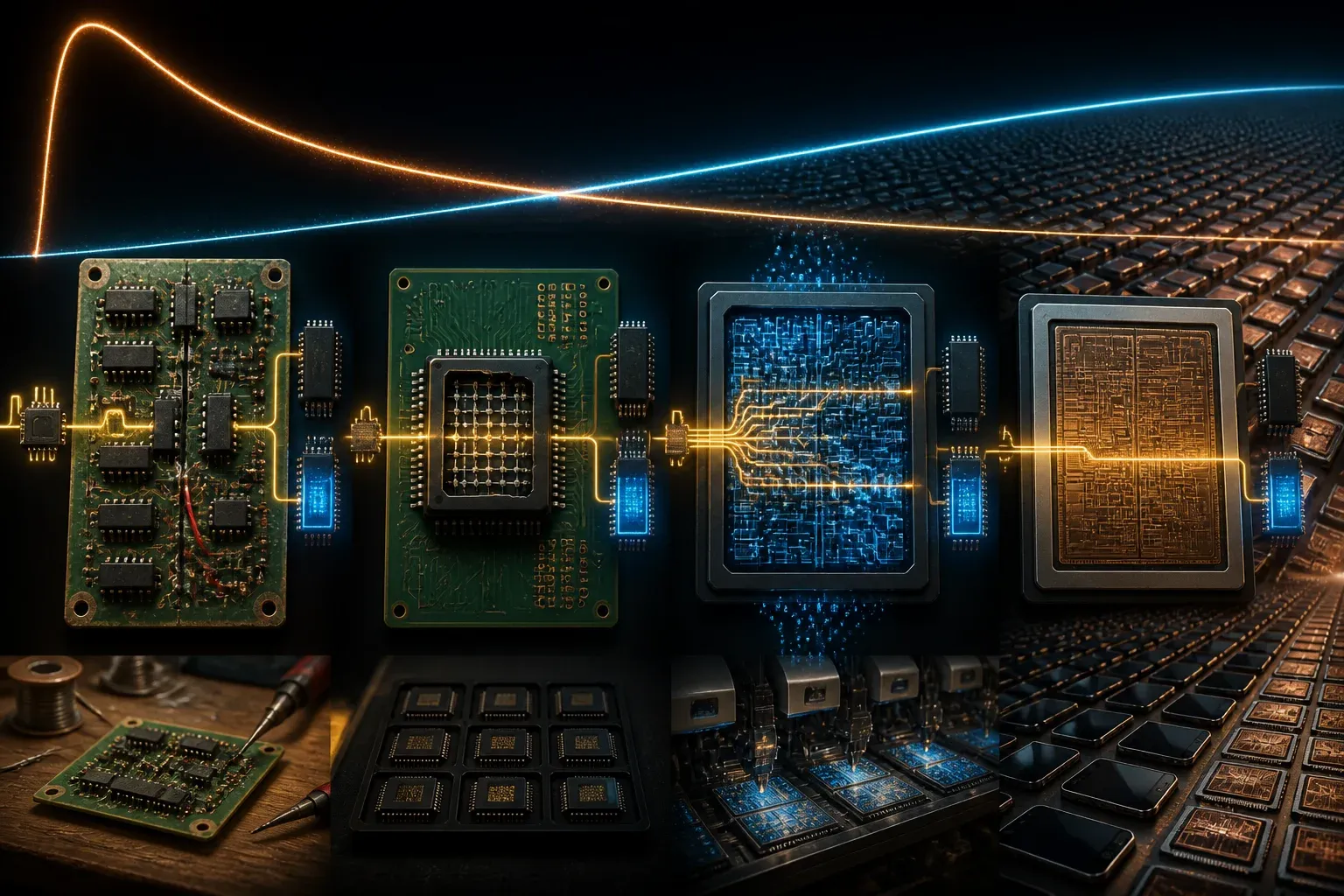 One Wire, Four Decades: How GALs, FPGAs, and Custom Chips Split the Same Job